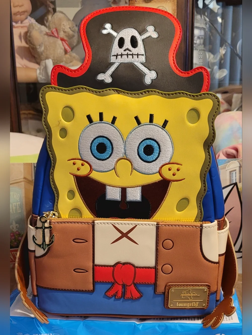 Loungefly SpongeBob SquarePants Pirate Figural Mini Backpack - Picture 1 of 4
